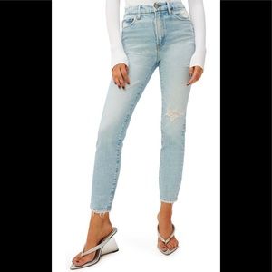 Good American - Good Classic Distressed Boyfriend Jeans